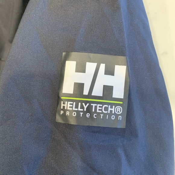 Helly Hansen Women Crew Hooded Midlayer Jacket Navy Marine Color Helly Tech - Picture 11 of 12